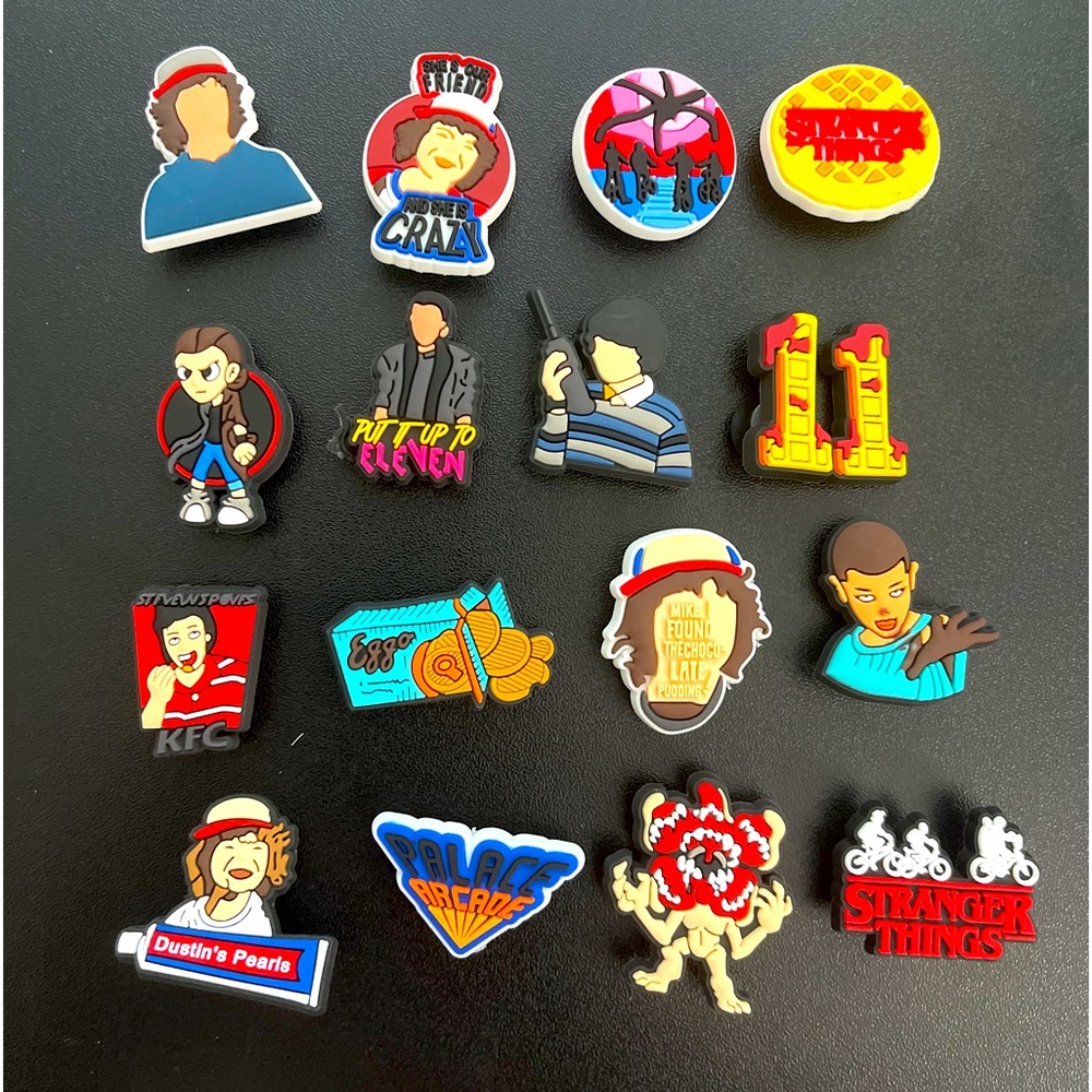 Stranger Things croc charms set